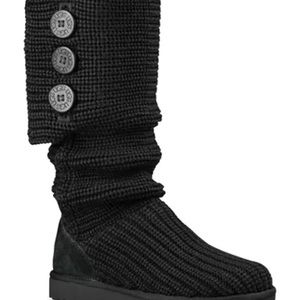 Ugg black knit boots